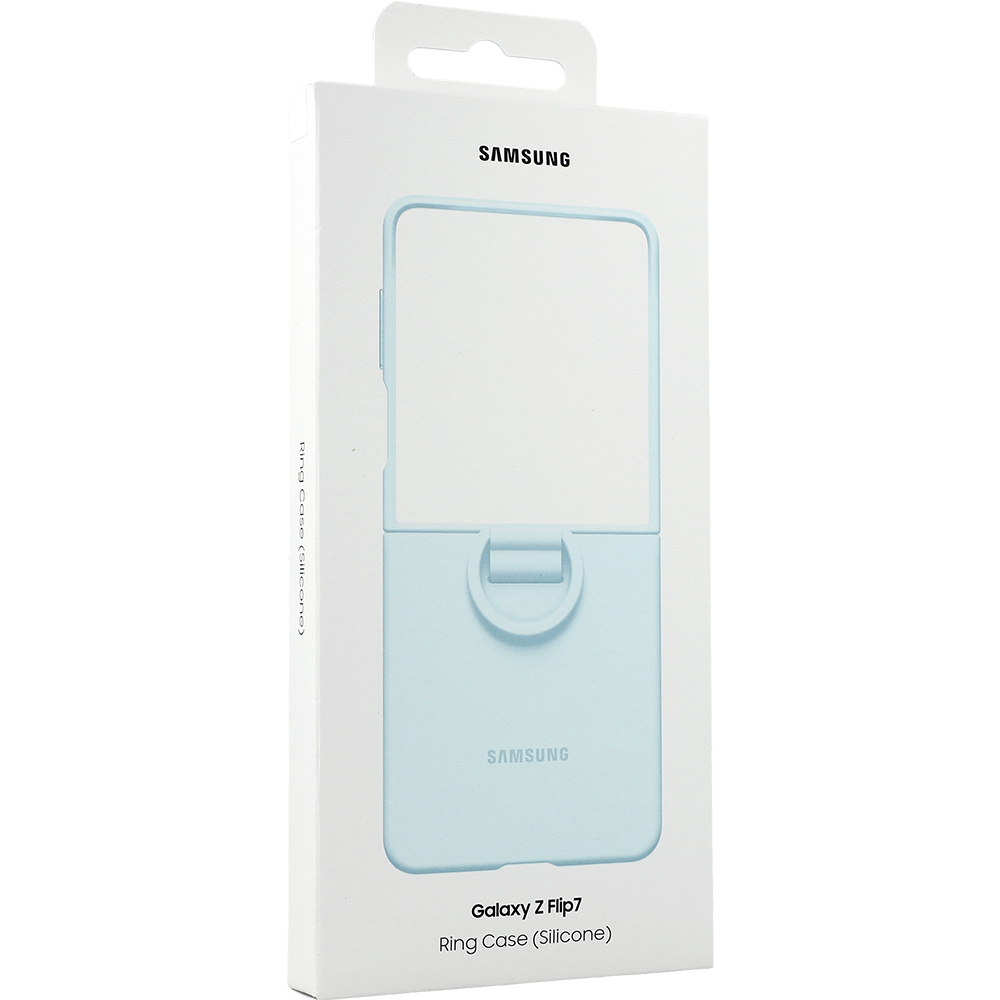 Etui Samsung Silicone Case Ring do Galaxy Z Flip7, miętowe 